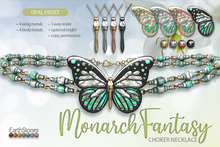 EarthStones Monarch Fantasy Choker ~ Opal Frost