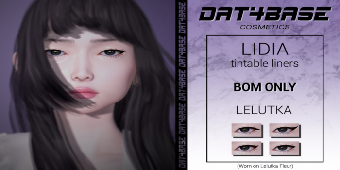 DAT4BASE - Lidia Liners Tintable (Lelutka Evo) BOM - DEMO