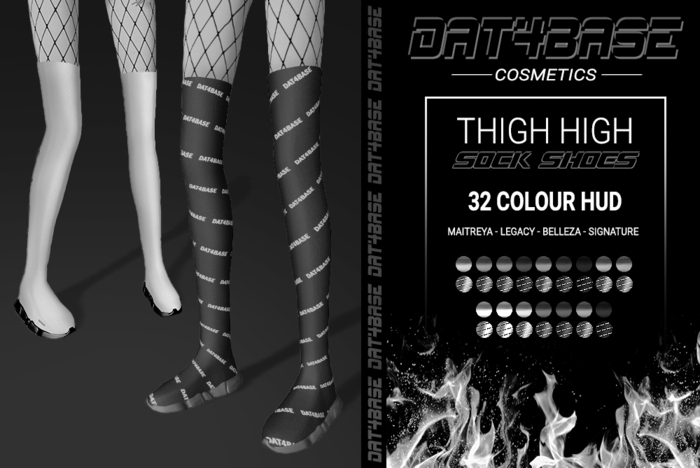 DAT4BASE - Thigh High Sock Shoes DEMO (Add me!)