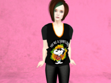 Hippy-Sunflower-Mesh Ladies shirt