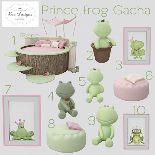 Bee Designs Prince Frog Gacha 1 RARE