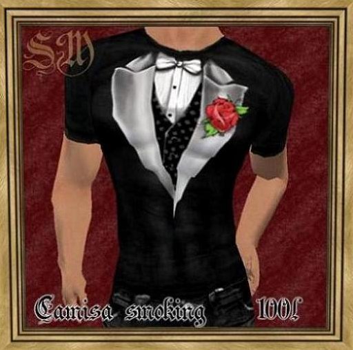 .::SM::. CAMISA TUXEDO SMOKING male outfit - resell box