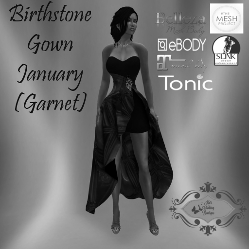 Birthstone Gown - January Garnet (Demo)