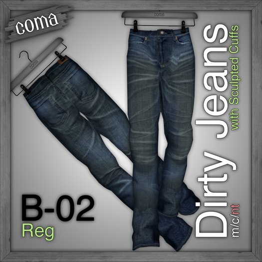 *Coma* Dirty Jeans - Blue 02 (reg)