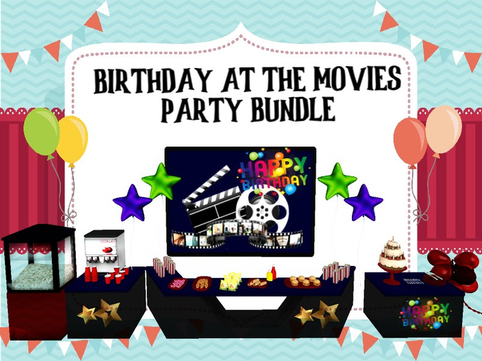[AE] Party Bundle - BIRTHDAY AT THE MOVIES (BOXED)