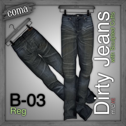 *Coma* Dirty Jeans - Blue 03 (reg)