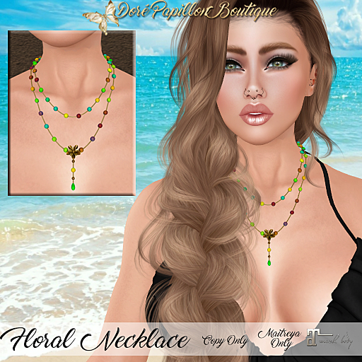 DPB Floral Necklace - Rainbow 3  *Maitreya Only*