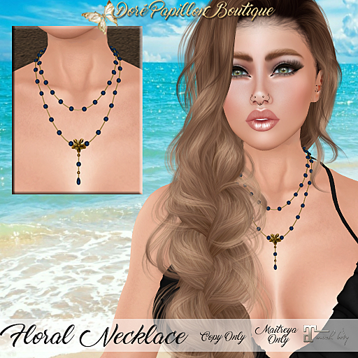 DPB Floral Necklace - Royale  *Maitreya Only*