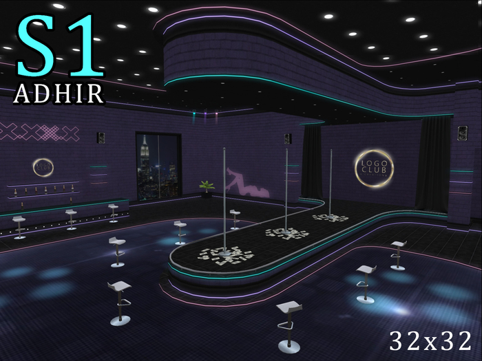 S1 - [Purple-Pink-Teal] - Dancers Night Club - [ADHIR]- BOX