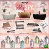 MadPea Bath Bomb Spa Complete COPPER TUB Full Set