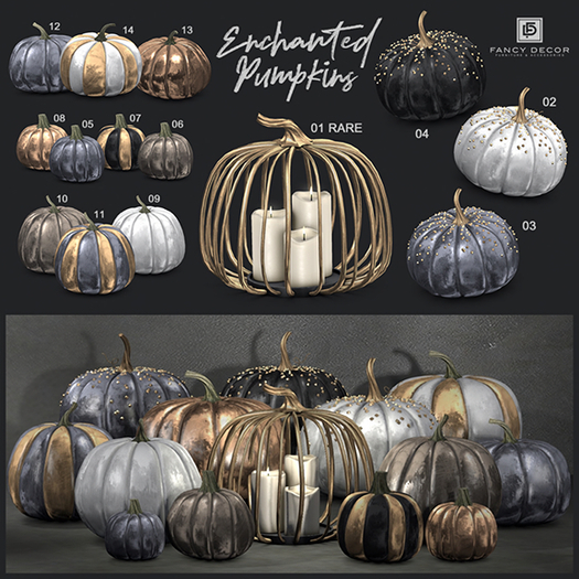 06 Fancy Decor: Enchanted Pumpkin - champagne A