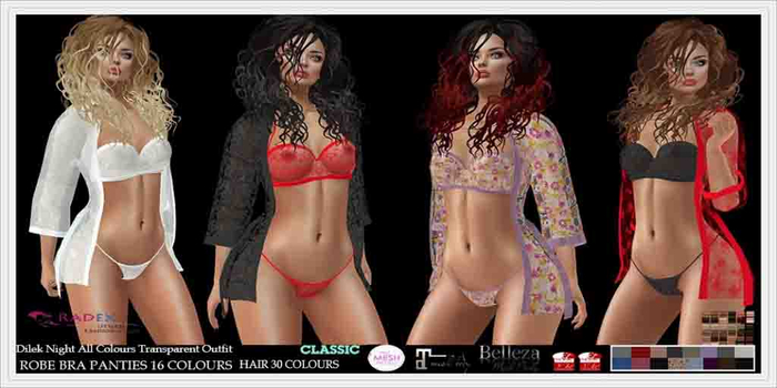 RADEX Mesh Dilek Night All Colours Transparent Outfit