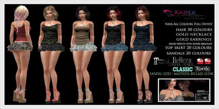 RADEX Mesh Naya All Colours Full Outfit