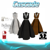 CASCADE - Noir Swing Dress