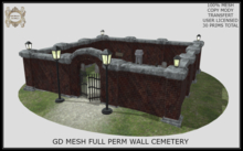 GD MESH FULL PERM WALL CEMETERY