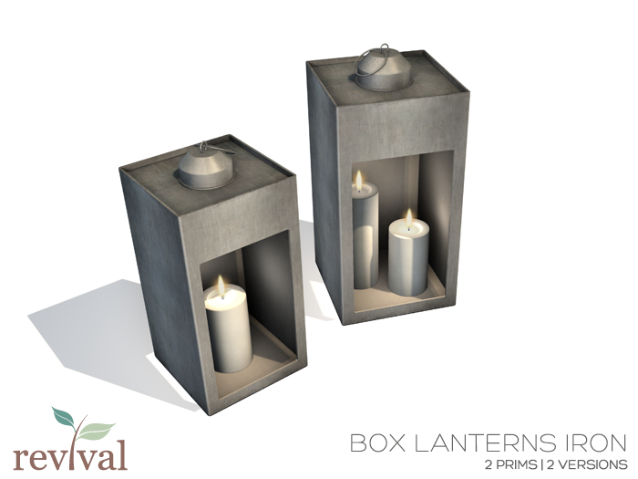 .:revival:. box lanterns iron