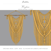 Dahlia - Reyhan - Hanging Macrame - Wall Art Hanging - Mustard
