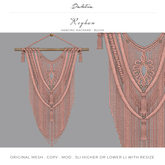 Dahlia - Reyhan - Hanging Macrame - Wall Art Hanging - Blush