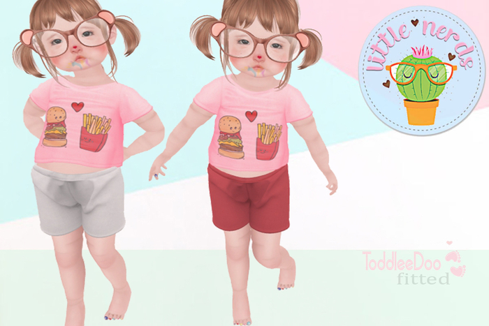 Little Nerds - Hamburger & Fries Outfit - TD Fitted
