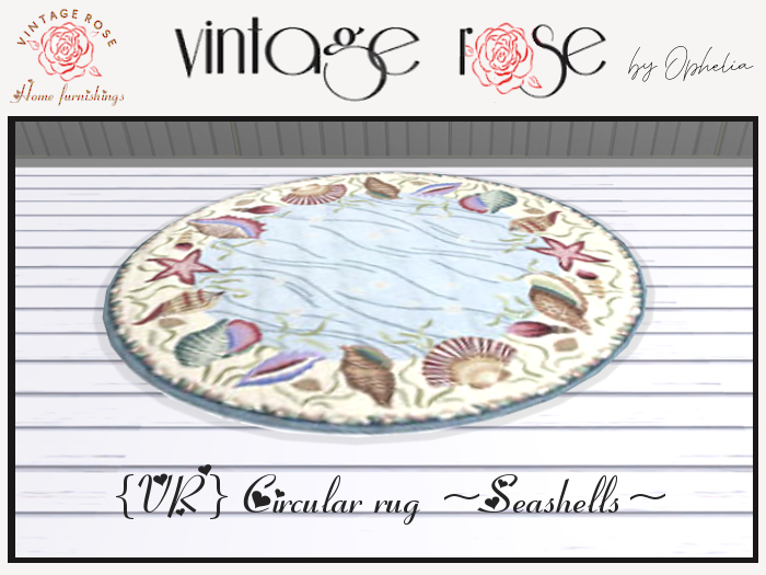 {VR} Circular rug ~Seashells~
