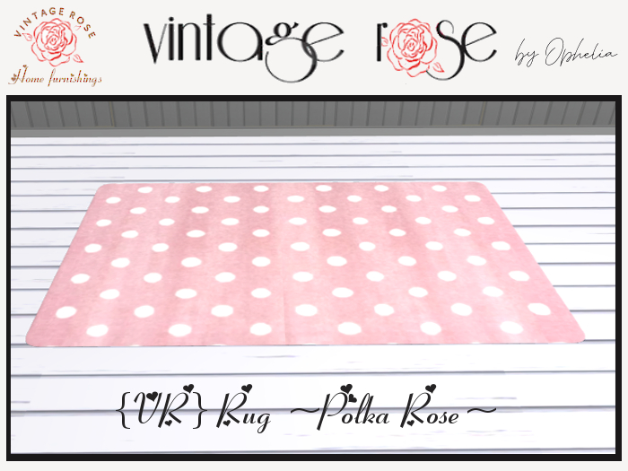 {VR} Rug ~Polka Rose~