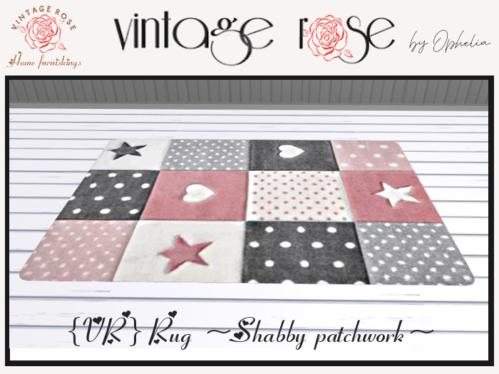 {VR} Rug ~Shabby patchwork~