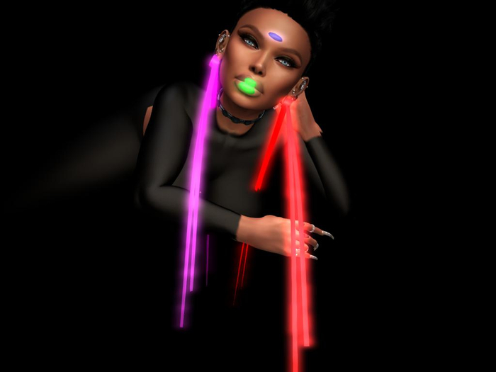 Jewell Erring Bindi Lip Neon Menu Control