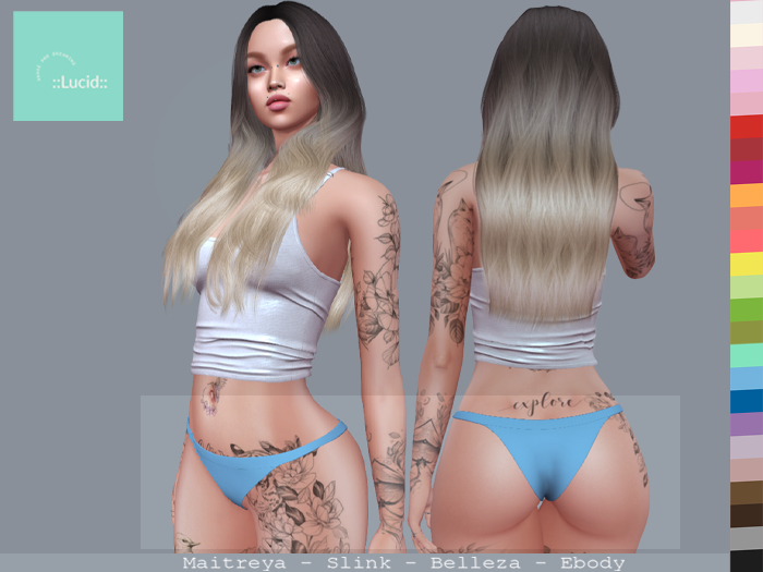 ::Lucid:: M&M Binkini Bottom - Cerulean