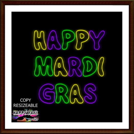 Mardi Gras - Neon Sign