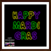 Mardi Gras - Neon Sign
