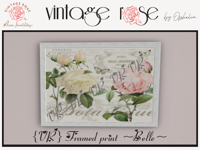{Vintage Rose} Print ~Belle~