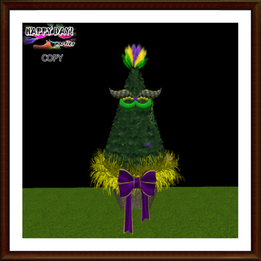 Mardi Gras - Tree Topiary