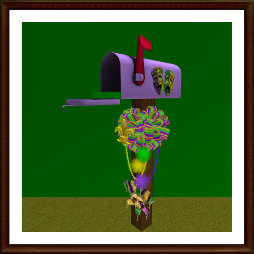 Mardi Gras - Mailbox