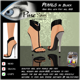 << PURE >> Pure Shoes - Pearls in Black [inworld price 99L$]