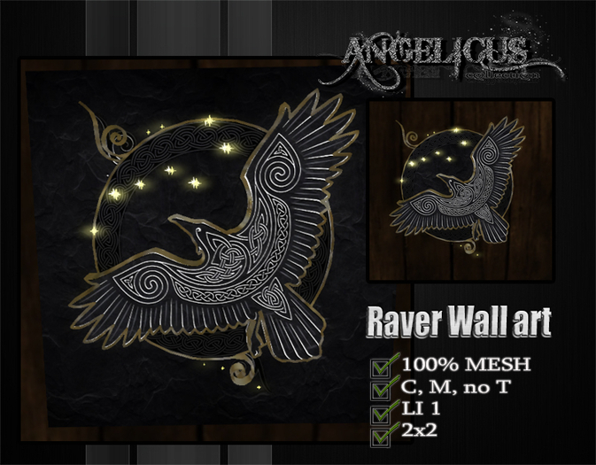 ::AC:: Raven Wall Art