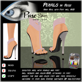 << PURE >> Pure Shoes - Pearls in Rose [inworld price 99L$]