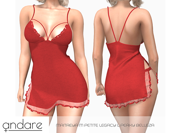Andare - Melis Dress Red