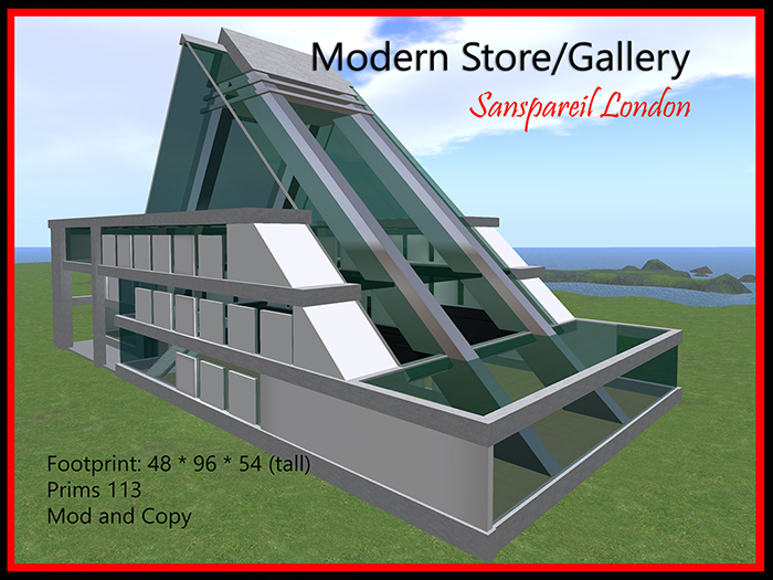 Boxed Store or Gallery - Spacious Modern Structure. 