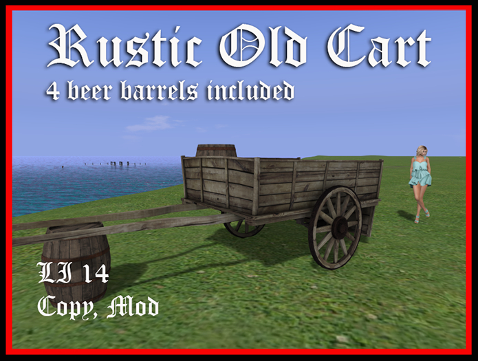 Horse Drawn Cart With Barrels - Boxed