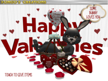 BMC3244 - BENTO -  SOME BUNNY LOVES YOU - TOUCH TO GIVE ITEMS - PERFECT GIFT FOR VALENTINE'S DAY.