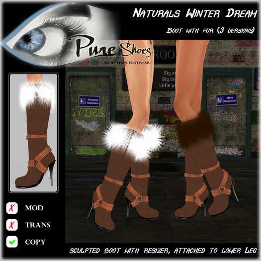 << PURE >> Pure Shoes - Naturals - Winter Dreams [inworld price 199L$]
