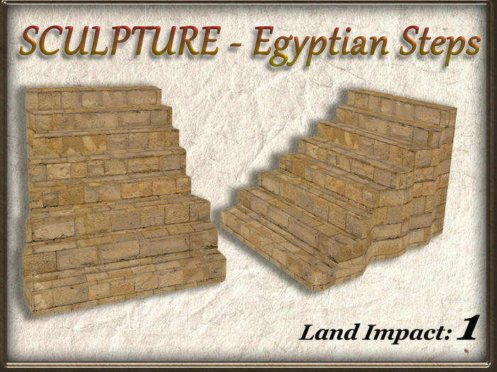 SCULPTURE - Egyptian Steps (1 Li) Full Perm V1