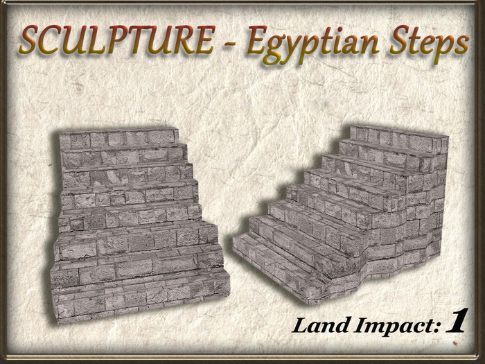 SCULPTURE - Egyptian Steps (1 Li) Full Perm V2