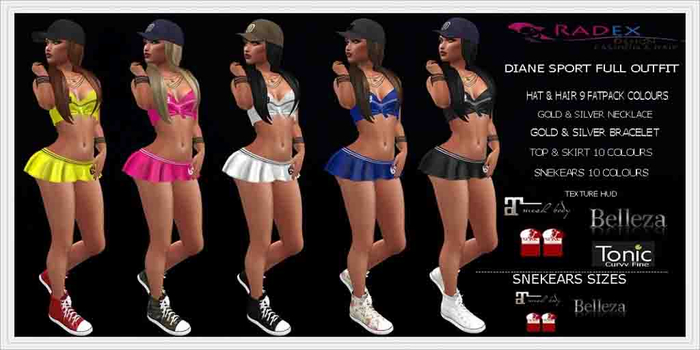 RADEX Mesh Diane All Colours Sport Full Outfit