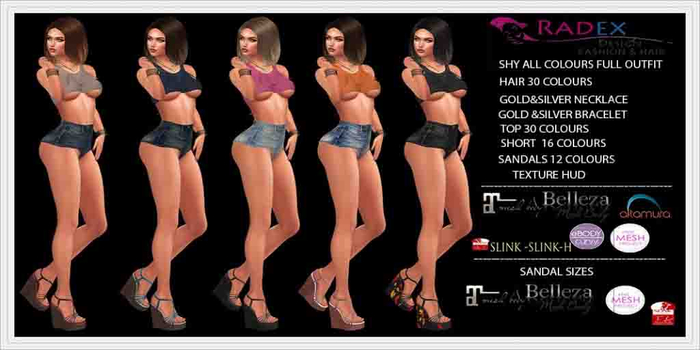 RADEX Mesh Shy All Colours Full Outfit