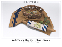 KraftWork Rolling Pins . Clutter Natural (Add Me) | PBR