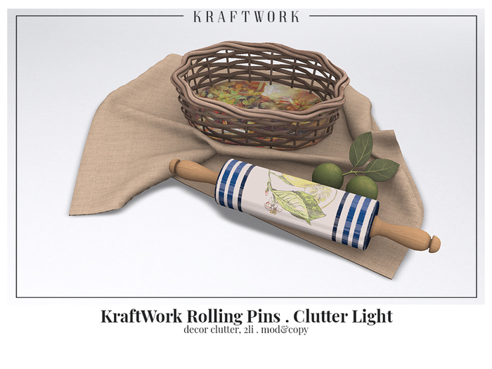 KraftWork Rolling Pins . Clutter Light (Add Me) | PBR
