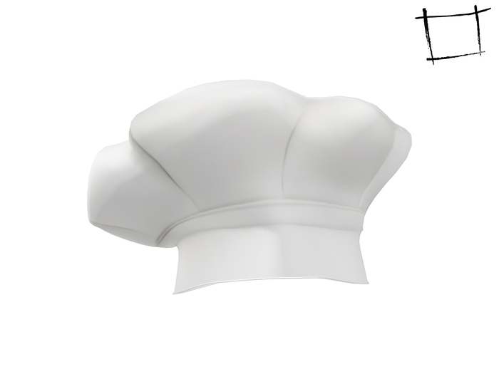 Full Perm Mesh Non Rigged Chef Cook Hat