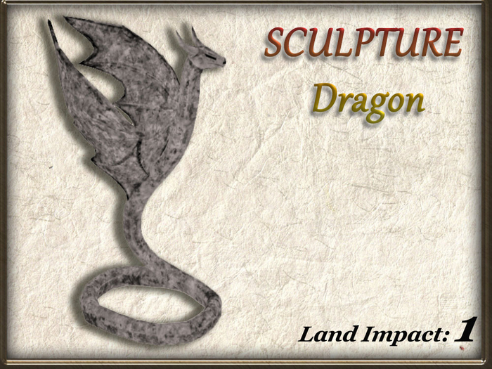 SCULPTURE - Dragon (1 Li) Full Perm