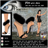 << PURE >> Pure Shoes - Yen in Onyx [inworld price 99L$]